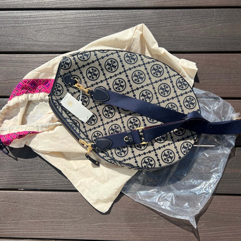 Tory Burch T Monogram Jacquard Tennis Bag